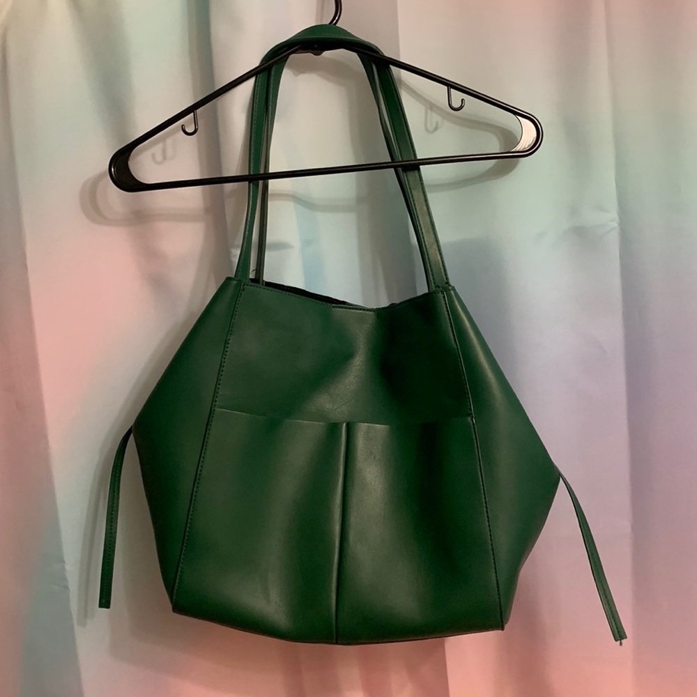 Zara Green Tote Bag